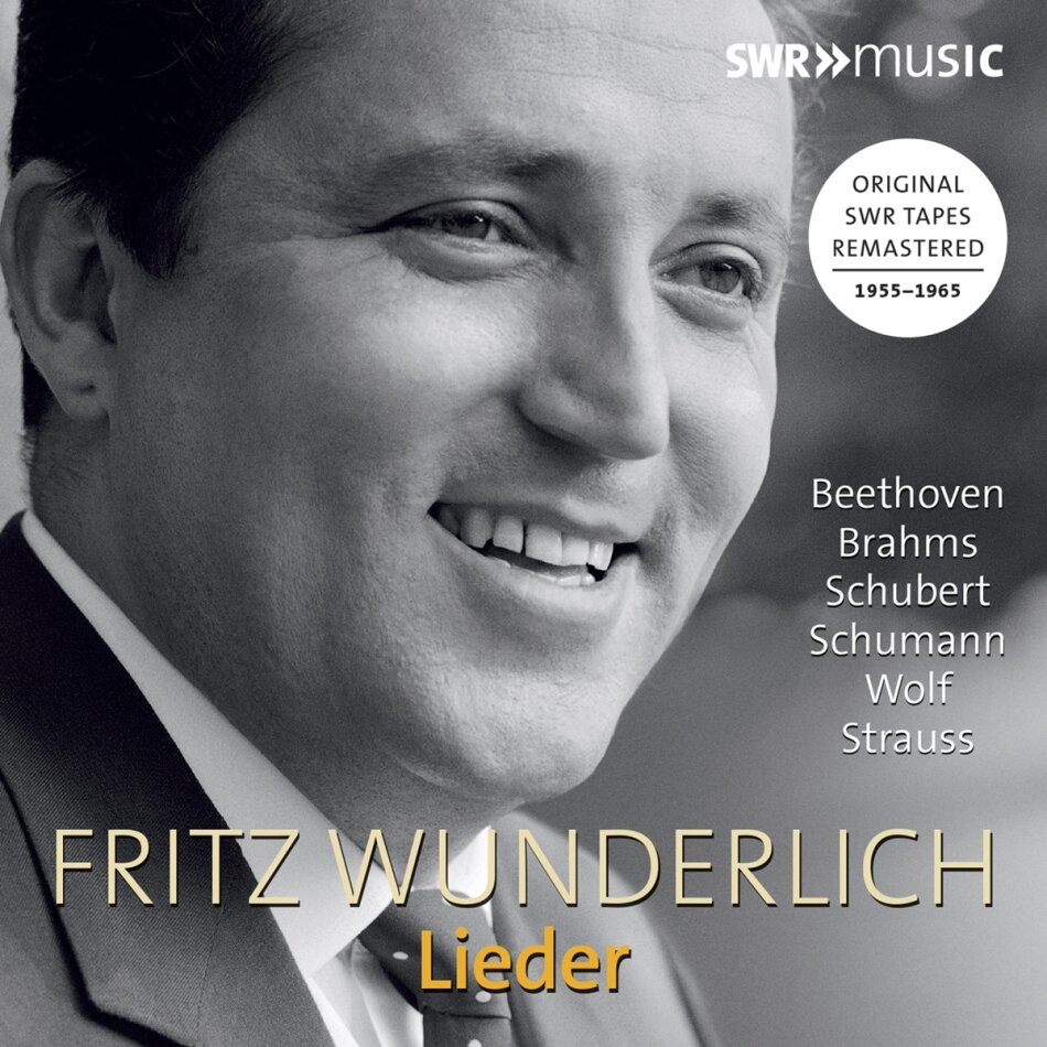 Fritz Wunderlich, Johannes Brahms (1833-1897), Franz Schubert (1797-1828), Ludwig van Beethoven (1770-1827), … - Lieder 3 CDs