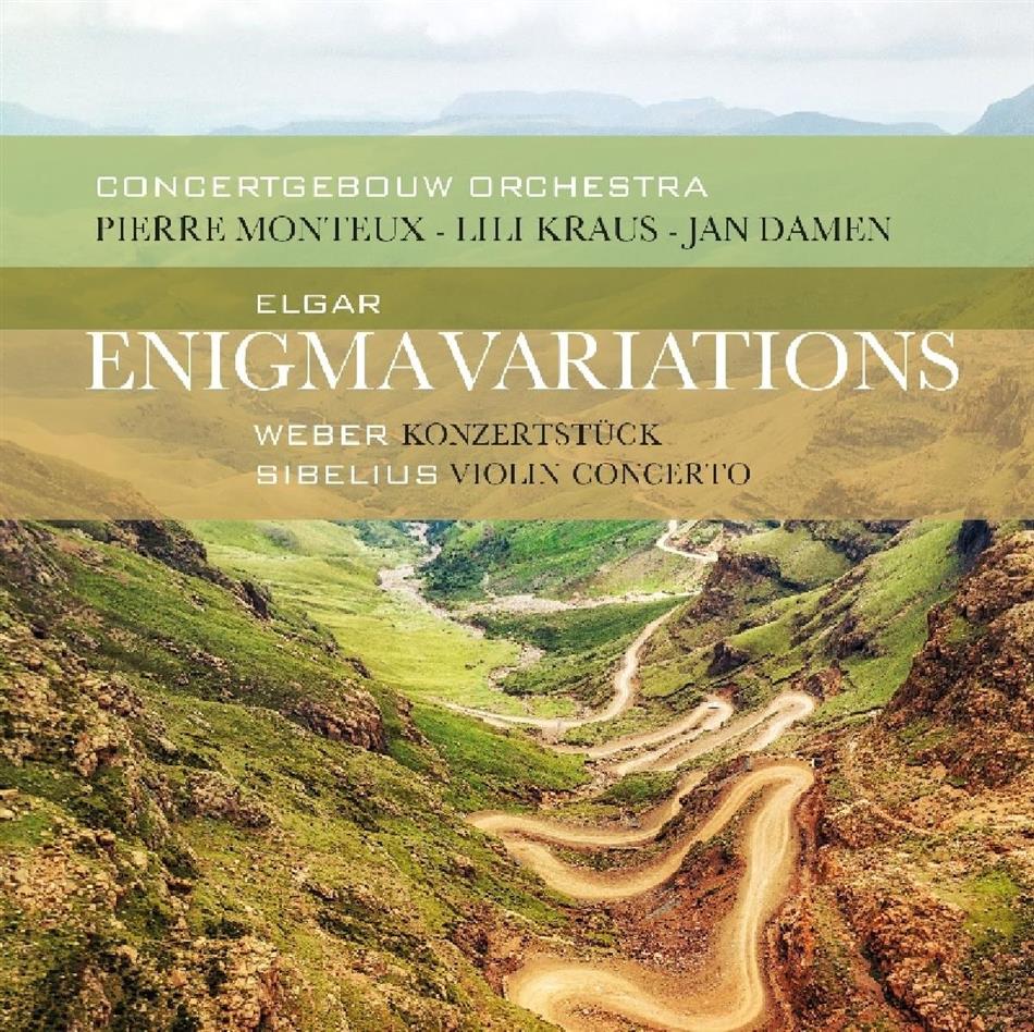 Sir Edward Elgar (1857-1934), Carl Maria von Weber (1786-1826) & Jean Sibelius (1865-1957) - Enigma Variations / Konzertstück / Violinkonzert