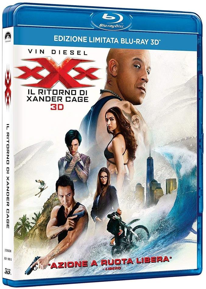 xXx - Triple X 3 - Il ritorno di Xander Cage (2017) Edizione Limitata, Blu-ray 3D + Blu-ray