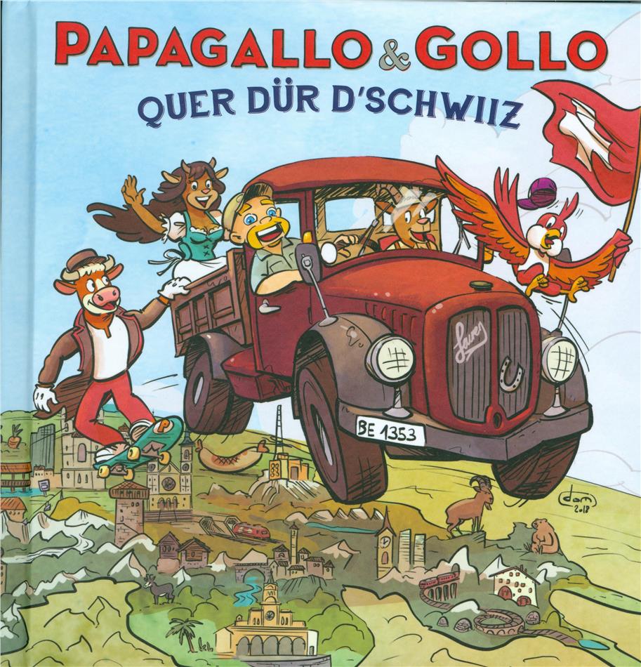 Papagallo & Gollo (Gölä) - Quer Dür D'schwiiz Hardcover, CD + Book