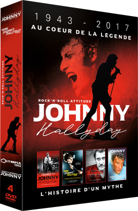 Johnny Hallyday - 1943 - 2017 au coeur de la légende (4 DVDs)