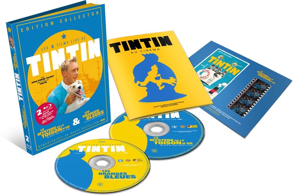 Tintin et le mystère de la toison d'or / Tintin et les oranges bleues Édition Collector, Mediabook, 2 Blu-ray