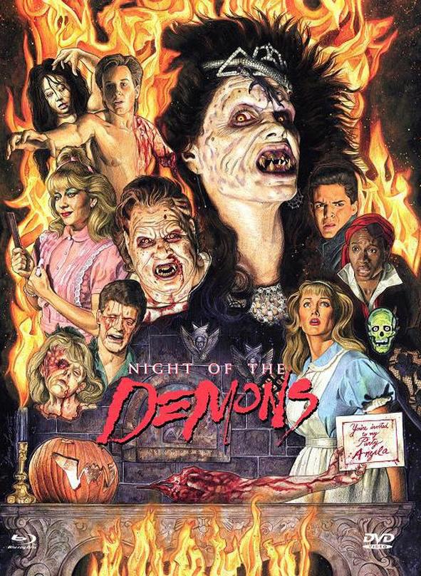 Night of the Demons (1988) Cover D, Limited Edition, Mediabook, Uncut, Blu-ray + DVD
