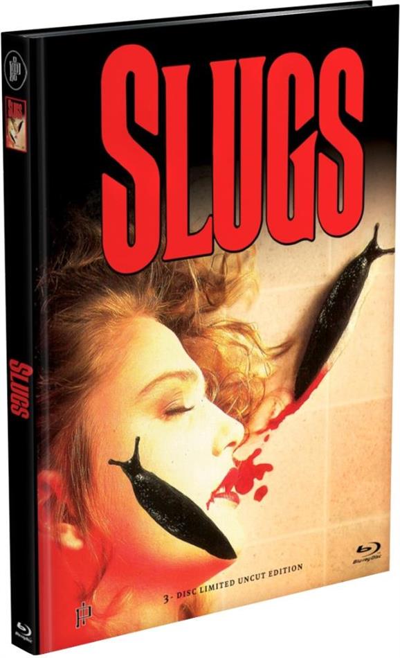 Slugs (1988) Cover A, Edizione Limitata, Mediabook, Uncut, Blu-ray + 2 DVD