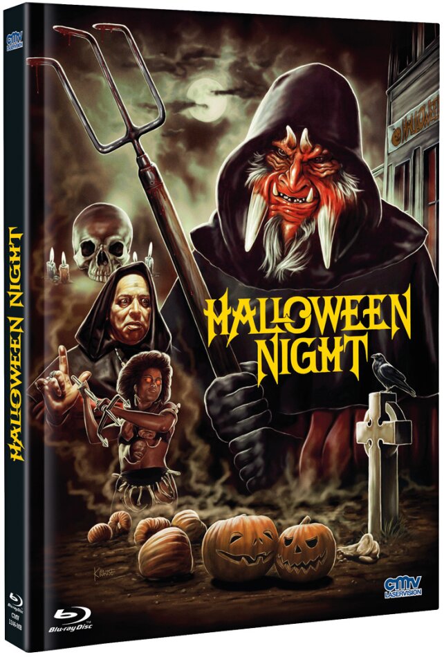 Halloween Night (1988) Cover B, Limited Edition, Mediabook, Uncut, Blu-ray + DVD