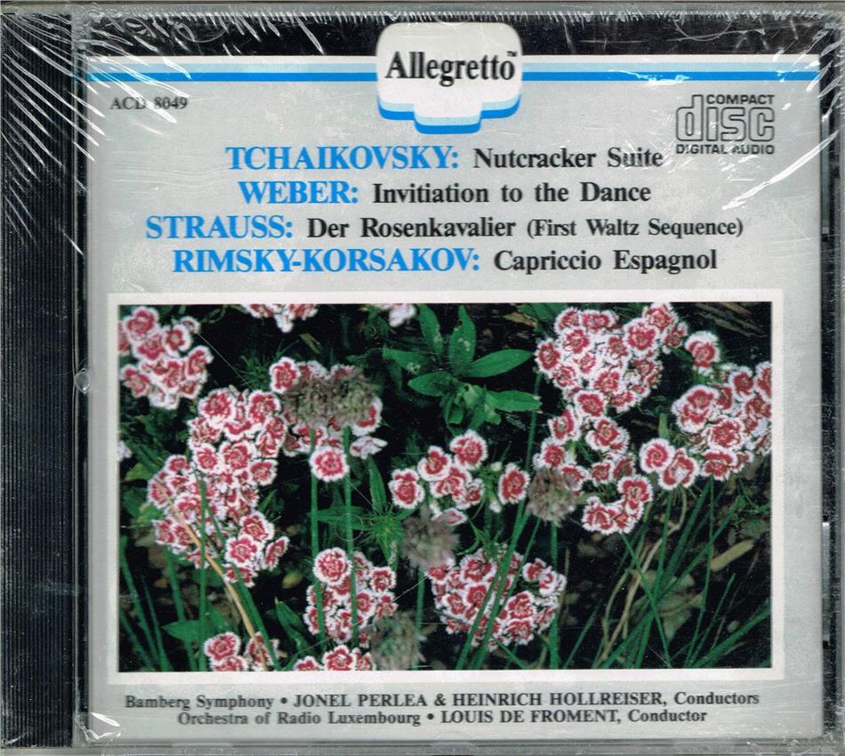 Peter Iljitsch Tschaikowsky (1840-1893), Carl Maria von Weber (1786-1826), Richard Strauss (1864-1949), Nikolai Rimsky-Korssakoff (1844-1908), … - Nutcracker Suite, Invitation To The Dance, Der Rosenkavalier, Capriccio Espagnol