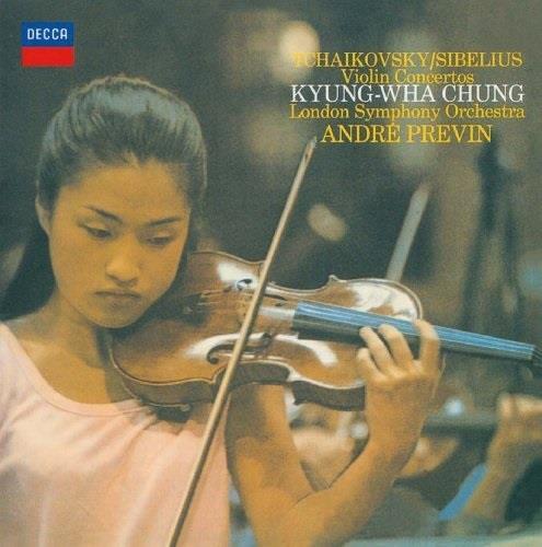 Peter Iljitsch Tschaikowsky (1840-1893), Jean Sibelius (1865-1957), André Previn (*1929), Kyung-Wha Chung & The London Symphony Orchestra - Violin Concertos Japan Edition