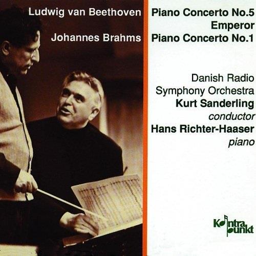 Ludwig van Beethoven (1770-1827), Johannes Brahms (1833-1897), Kurt Sanderling, Hans Richter-Haaser & Danish Radio Symphony Orchestra - Piano Concert No. 5 / Piano Concerto No. 1 2 CD