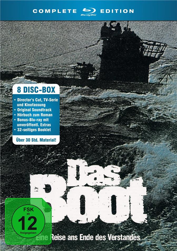 Das Boot - Complete Edition Director's Cut, Cinema Version, 5 Blu-rays + CD + 2 Audiobooks