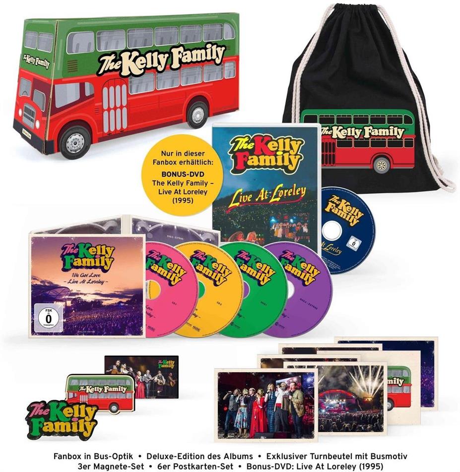 Kelly Family - We Got Love - Live At Loreley Limited Fanbox, 3 CDs + 2 DVDs