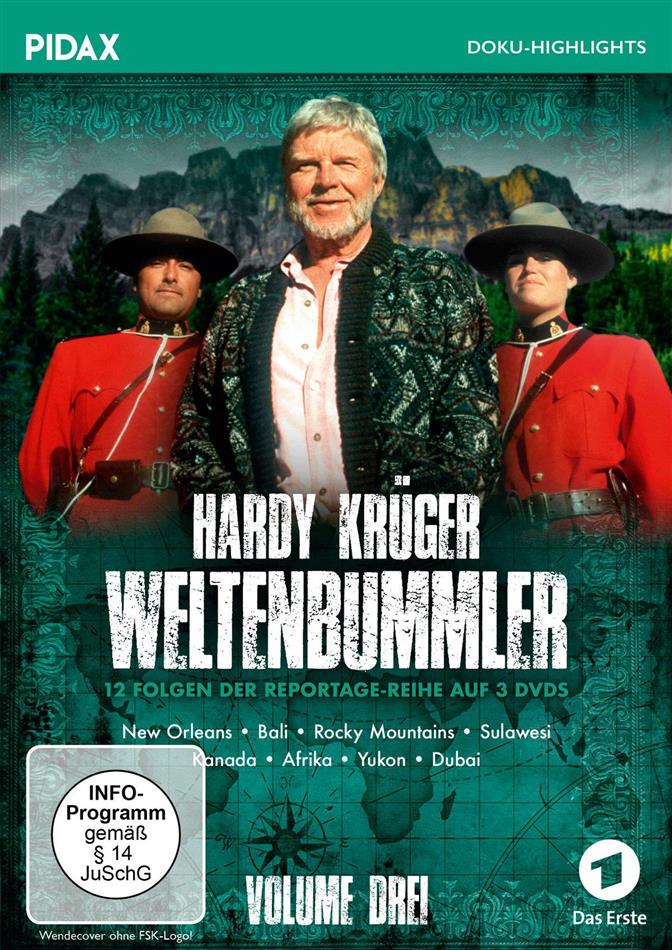 Hardy Krüger - Weltenbummler - Vol. 3 Pidax Doku-Highlights, 3 DVD