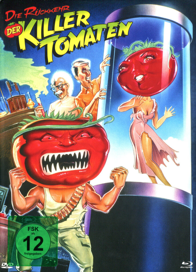 Die Rückkehr der Killertomaten (1988) Cover B, Limited Edition, Mediabook, Blu-ray + DVD