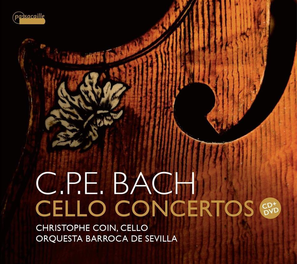 Carl Philipp Emanuel Bach (1714-1788), Christophe Coin & Orquesta Barroca de Sevilla - Cellokonzerte Wq 170-172 CD + DVD