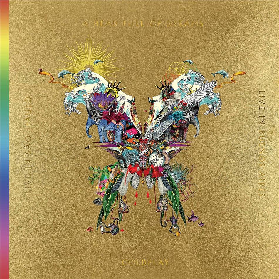 Coldplay - Live In Buenos Aires/Live In Sao Paulo/A Head Full Of Dreams (Film) Butterfly Package, 3 LP + 2 DVD
