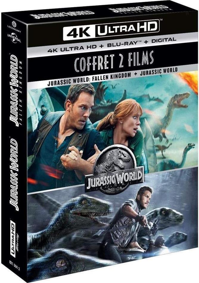Jurassic World / Jurassic World 2 - Fallen Kingdom 2 4K Ultra HDs + 2 Blu-rays