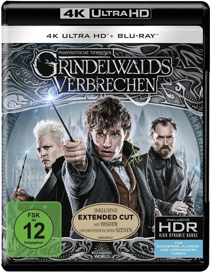 Phantastische Tierwesen 2 - Grindelwalds Verbrechen (2018) Extended Edition, Cinema Version, 4K Ultra HD + 2 Blu-rays