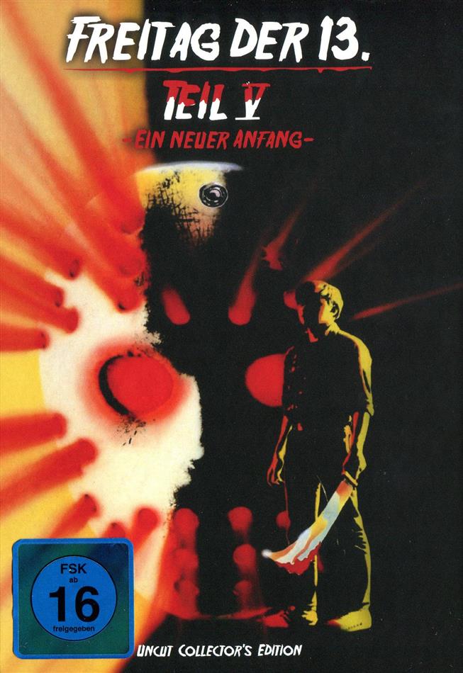 Freitag der 13. - Teil 5 - Ein neuer Anfang (1985) Cover C, Édition Collector, Édition Limitée, Mediabook, Uncut