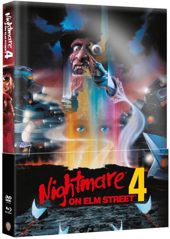 Nightmare on Elm Street 4 (1988) Wattiert, Edizione Limitata, Mediabook, Blu-ray + DVD
