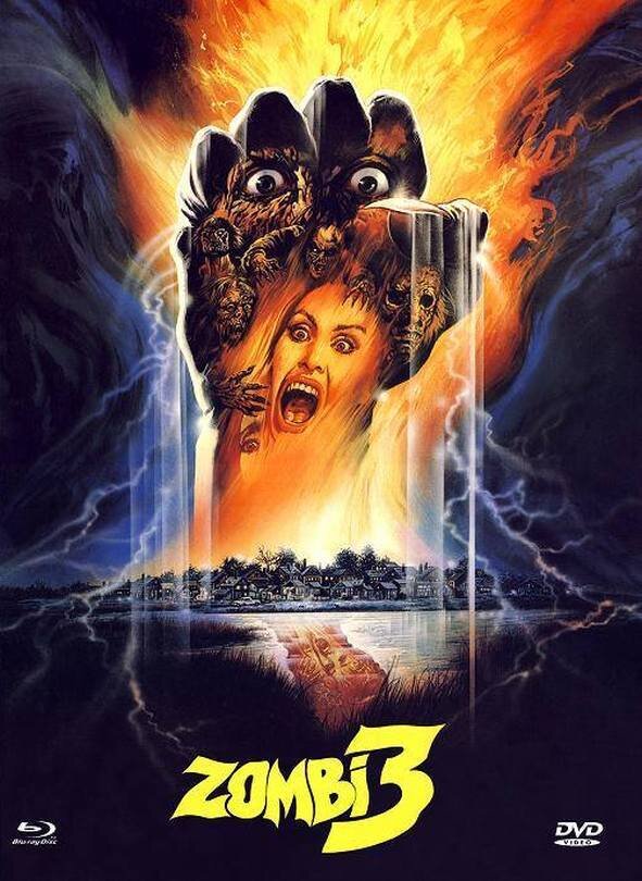 Zombi 3 (1988) Cover A, X-Rated, Limited Edition, Mediabook, Blu-ray + DVD