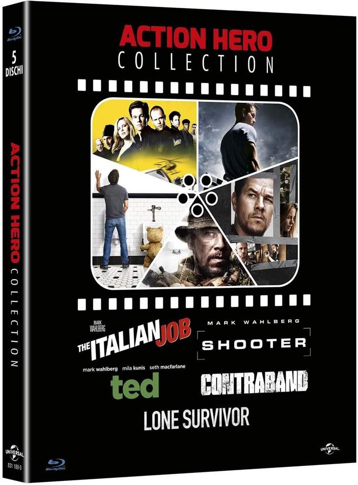 Action Hero Collection - The Italian Job / Shooter / Ted / Contraband / Lone Survivor 5 Blu-ray
