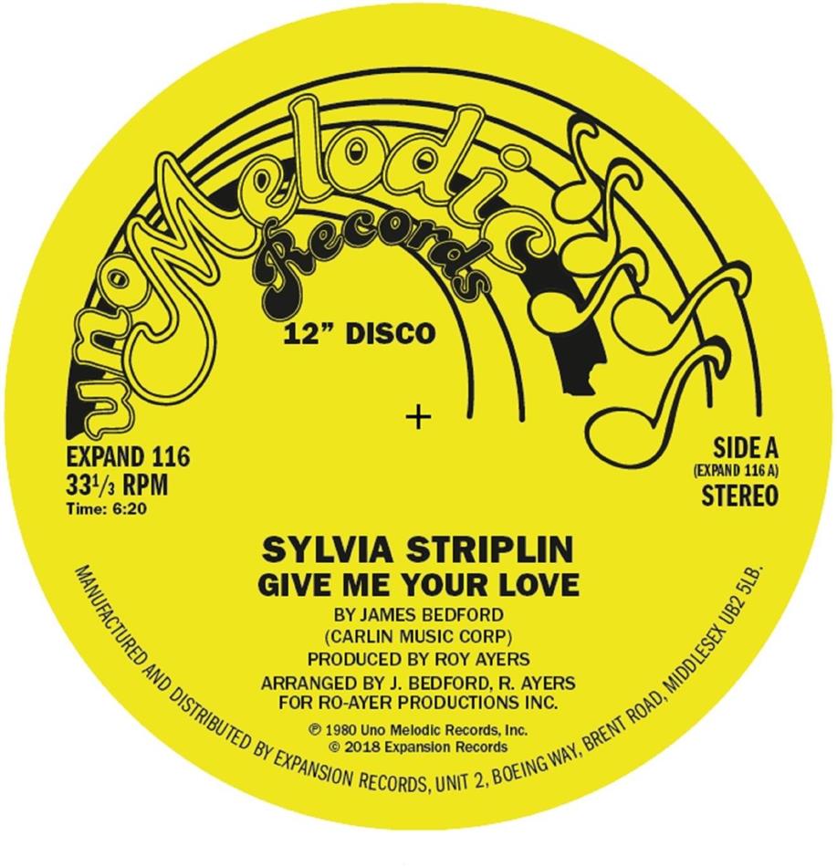 Sylvia Striplin - Give Me Your Love / You Can't Turn Me Away 2018 Reissue, 7" Single