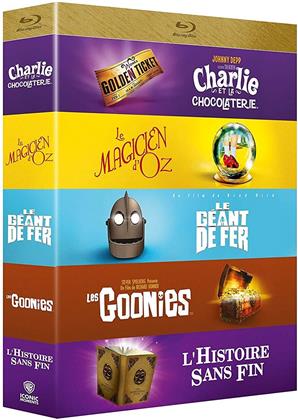 Charlie et la chocolaterie / L'histoire sans fin / Le géant de fer / Le magicien d'Oz / Les Goonies (Iconic Moments Collection, 5 Blu-rays)