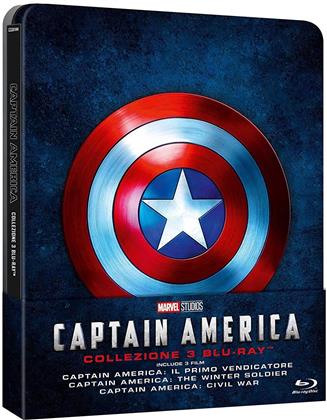 Captain America Collezione (Edizione Limitata, Riedizione, Steelbook, 3 Blu-ray)