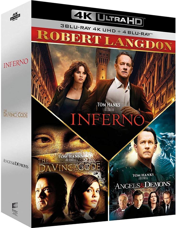 Robert Langdon Coffret 3 Films 3 4K Ultra HDs + 3 Blu-ray