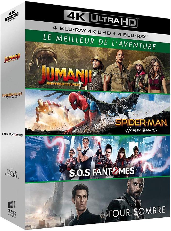 Le Meilleur de l'Aventure - Jumanji / Spider-Man : Homecoming / S.O.S Fantômes / La tour sombre 4 4K Ultra HDs + 4 Blu-rays