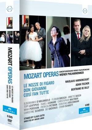 Wiener Philharmoniker - Mozart - Da Ponte Operas - Così fan tutte / Don Giovanni / Le nozze di Figaro (Salzburger Festspiele, Unitel Classica, Euro Arts, 6 DVDs)