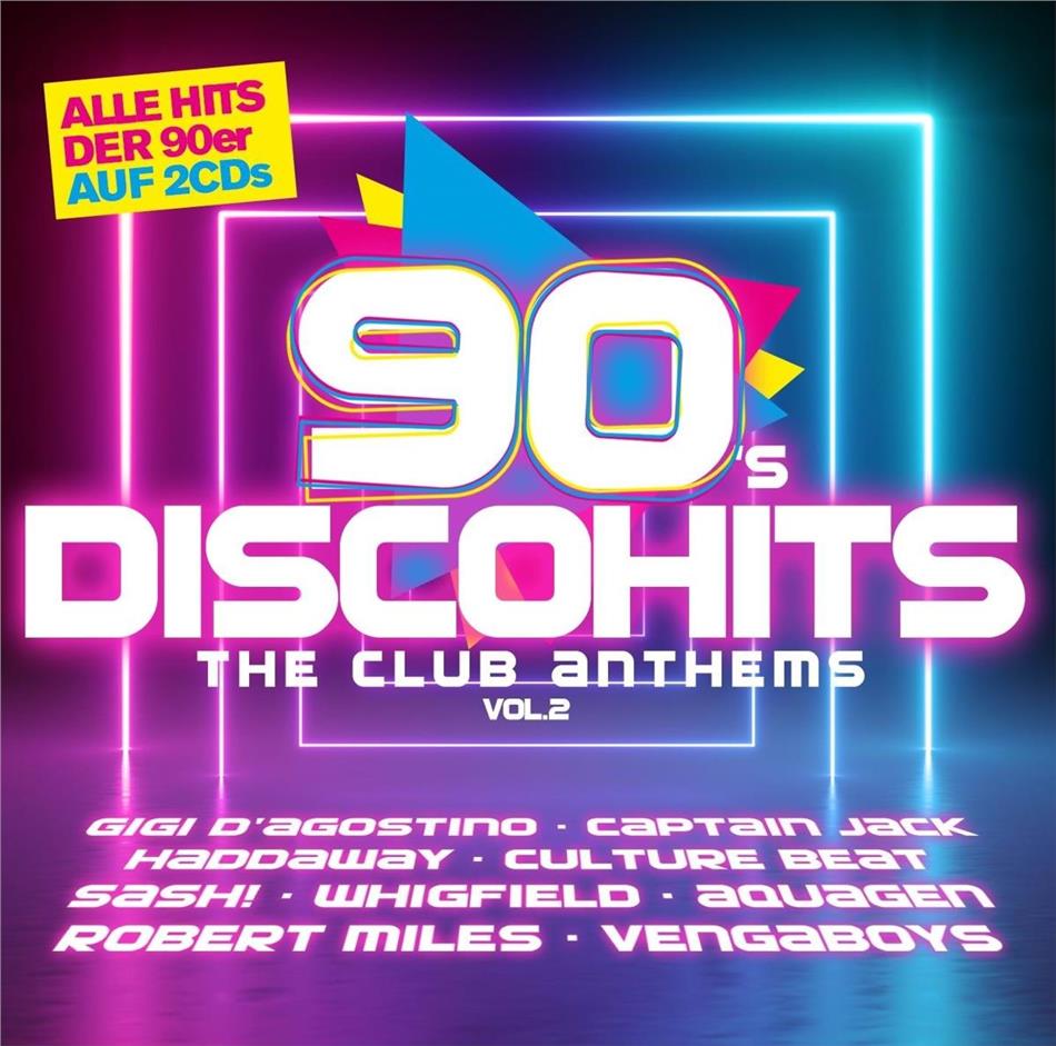 90S Disco Hits - The Club Anthems 1-2019 2 CDs