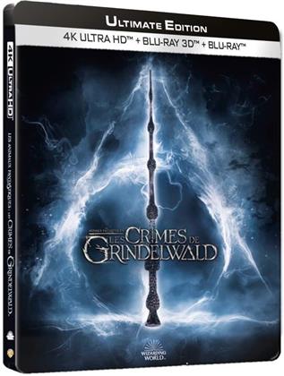 Les animaux fantastiques 2 - Les crimes de Grindelwald (2018) (Cinema Version, Limited Edition, Long Version, Steelbook, 4K Ultra HD + Blu-ray 3D + Blu-ray)