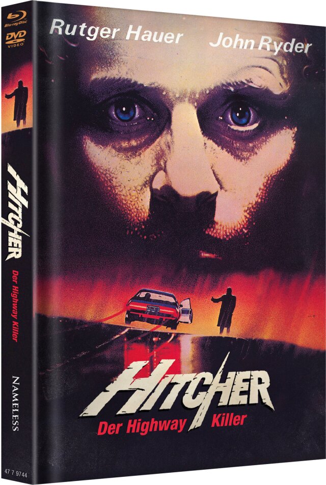 Hitcher - The Highway Killer (1986) Cover A, Édition Limitée, Mediabook, Blu-ray + DVD