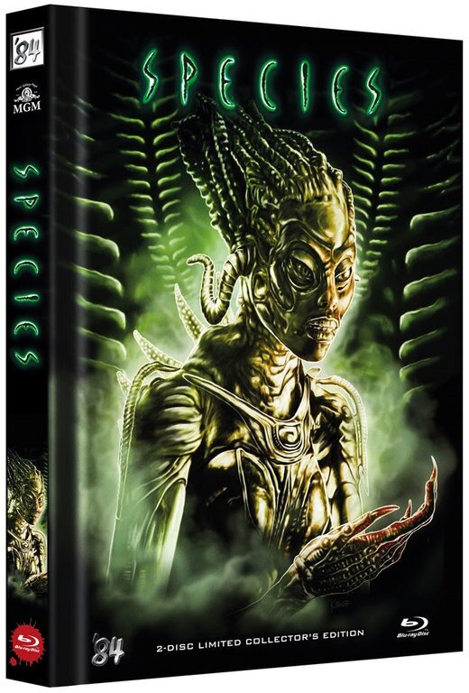 Species (1995) Cover A, Collector's Edition, Limited Edition, Mediabook, Blu-ray + DVD