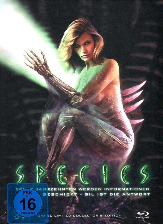Species (1995) Cover B, Collector's Edition, Limited Edition, Mediabook, Blu-ray + DVD