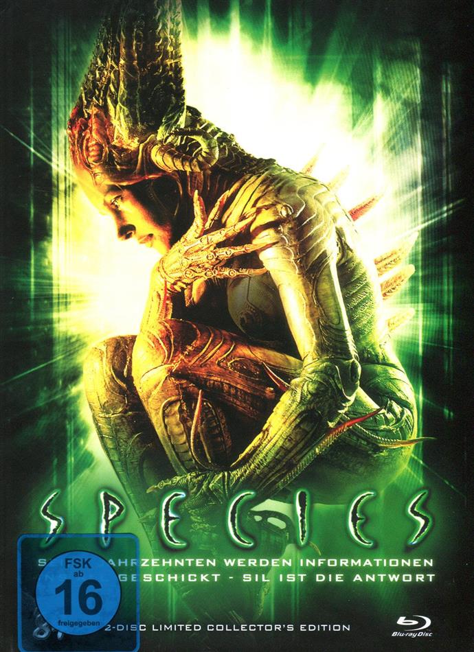 Species (1995) Cover C, Collector's Edition, Limited Edition, Mediabook, Blu-ray + DVD