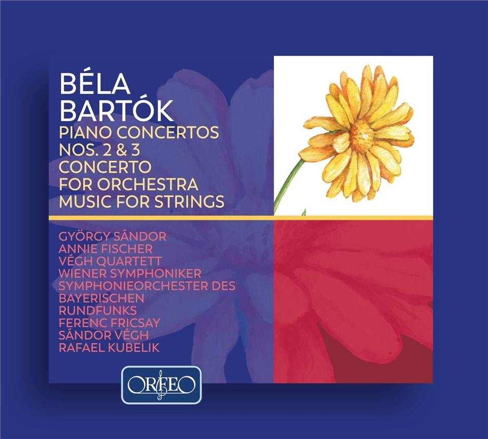 György Sandor, Annie Fischer, Béla Bartók (1881-1945), Sándor Végh & Ferenc Fricsay - Piano Concertos Nos. 2 & 3 / Concerto For Orchestra / Music For Strings 2 CD