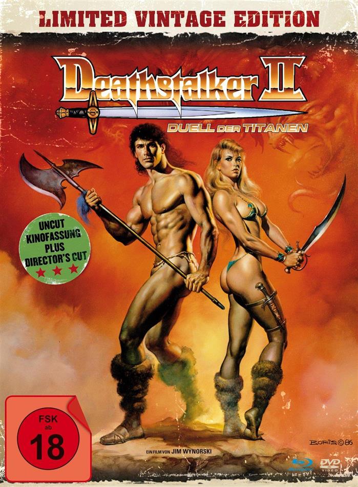 Deathstalker 2 - Duell der Titanen (1987) Limited Vintage Edition, Kinoversion, Mediabook, Uncut, Blu-ray + DVD