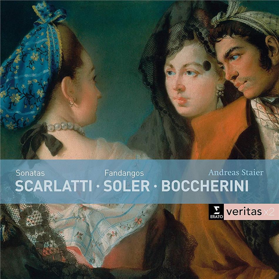 Andreas Staier, Domenico Scarlatti (1685-1757), Padre Antonio Soler (1729-1783) & Luigi Boccherini (1743-1805) - Scarlatti Sonaten / Fandangos 2 CDs
