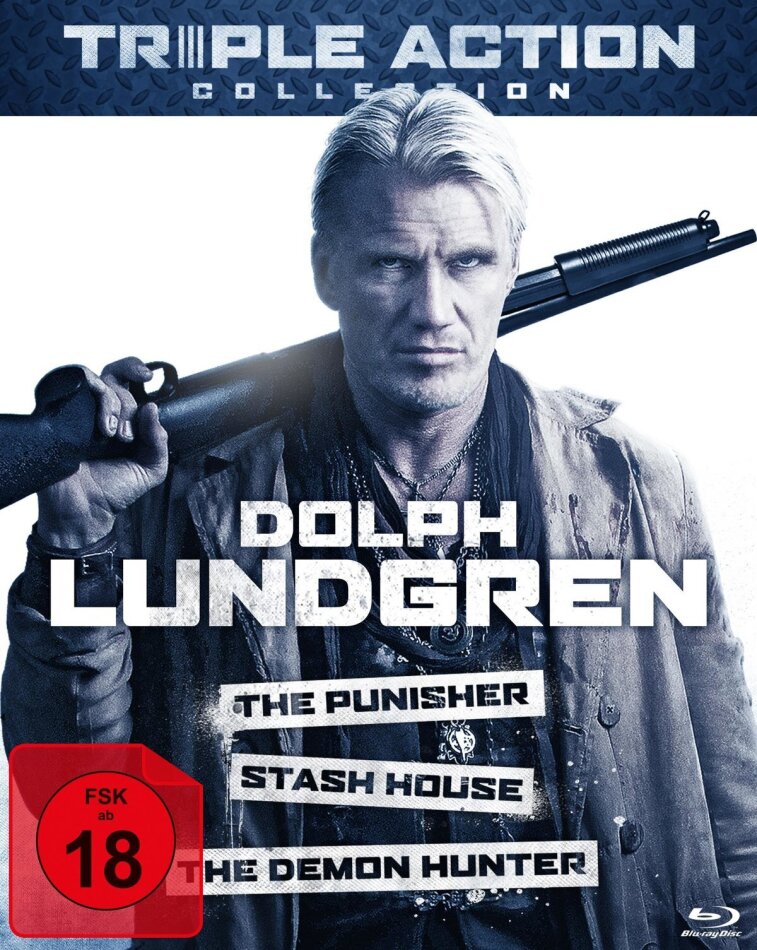 Dolph Lundgren Triple Action Collection - The Punisher / Stash House / The Demon Hunter 3 Blu-rays