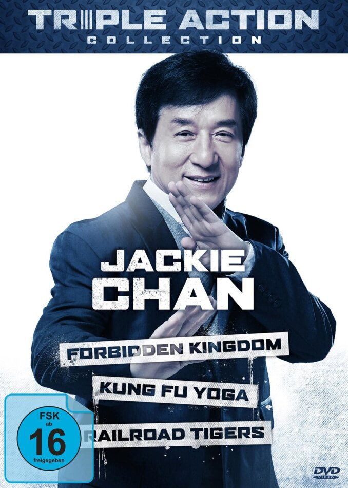 Jackie Chan Triple Action Collection - The Forbidden Kingdom / Kung Fu Yoga / Railroad Tigers 3 DVD