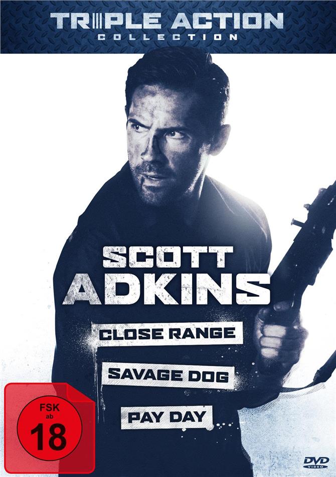 Scott Adkins Triple Action Collection - Close Range / Savage Dog / Pay Day 3 DVDs