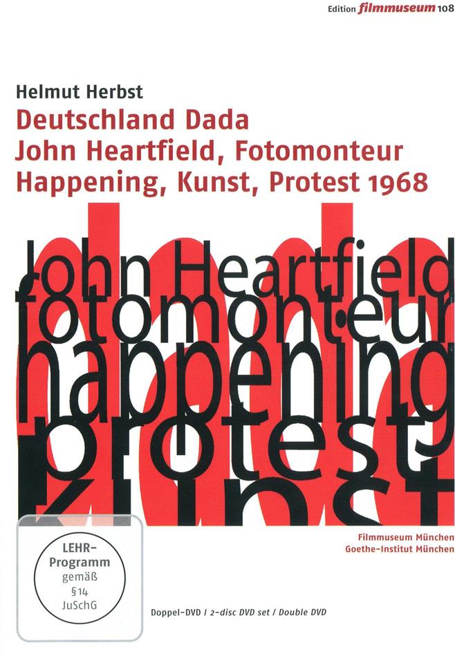 Deutschland Dada - John Heartfield, Fotomonteur / Happening, Kunst, Protest 1968 2 DVD