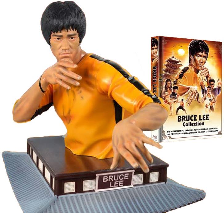Bruce Lee Collection + Büste, Limited Edition, Mediabook, 4 Blu-rays
