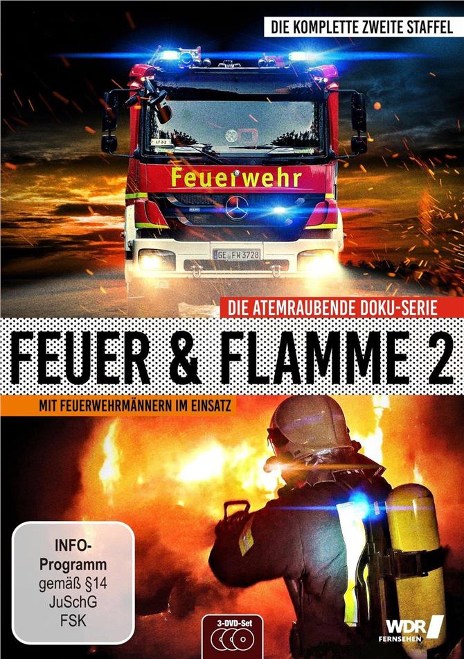 Feuer und Flamme - Mit Feuerwehrmännern im Einsatz - Staffel 2 3 DVDs