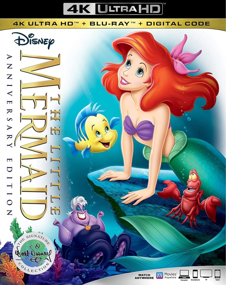 The Little Mermaid (1989) The Walt Disney Signature Collection, 30th Anniversary Edition, Ultimate Collector's Edition, 4K Ultra HD + Blu-ray