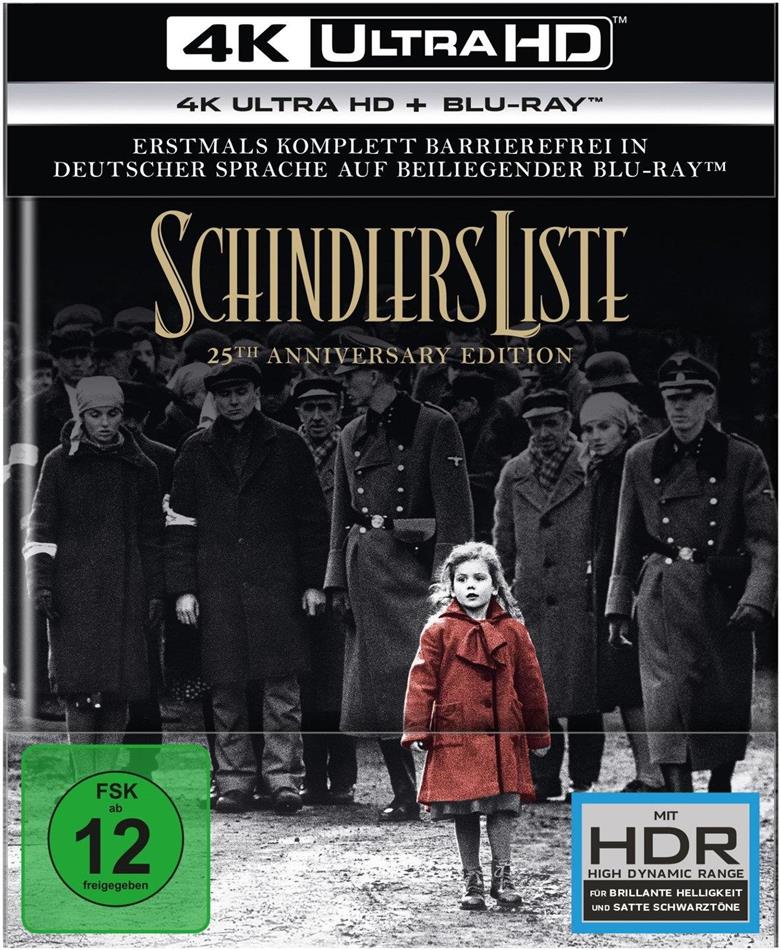 Schindlers Liste (1993) 25th Anniversary Edition, Digibook, Restored, 4K Ultra HD + 2 Blu-rays