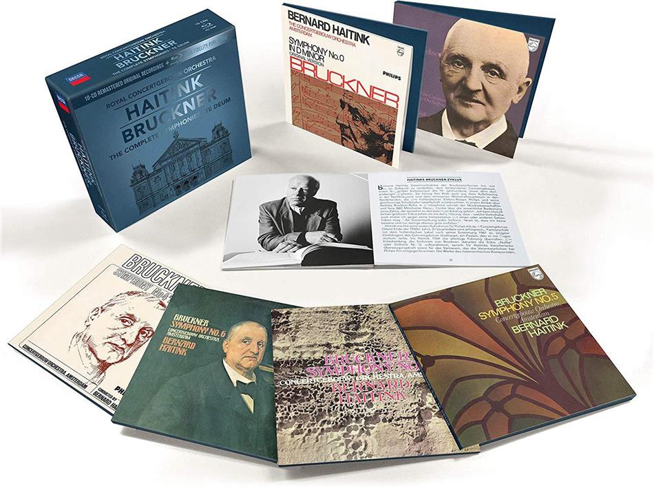 Anton Bruckner (1824-1896), Bernard Haitink & Royal Concertgebouw Orchestra - Symphonies 10 CDs + Blu-ray