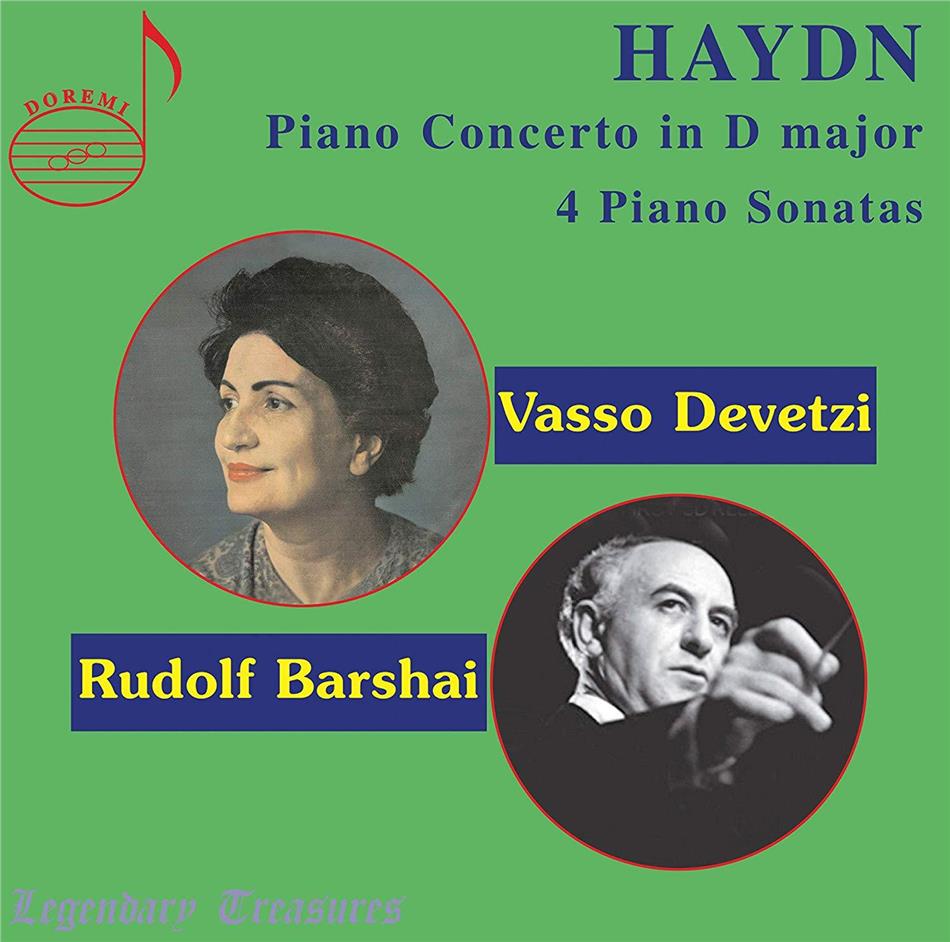 Moscow Chamber Orchestra, Joseph Haydn (1732-1809), Rudolf Barshai & Vasso Devetzi - Piano Concerto In D Major / 4 Piano Sonatas Legendary Treasures