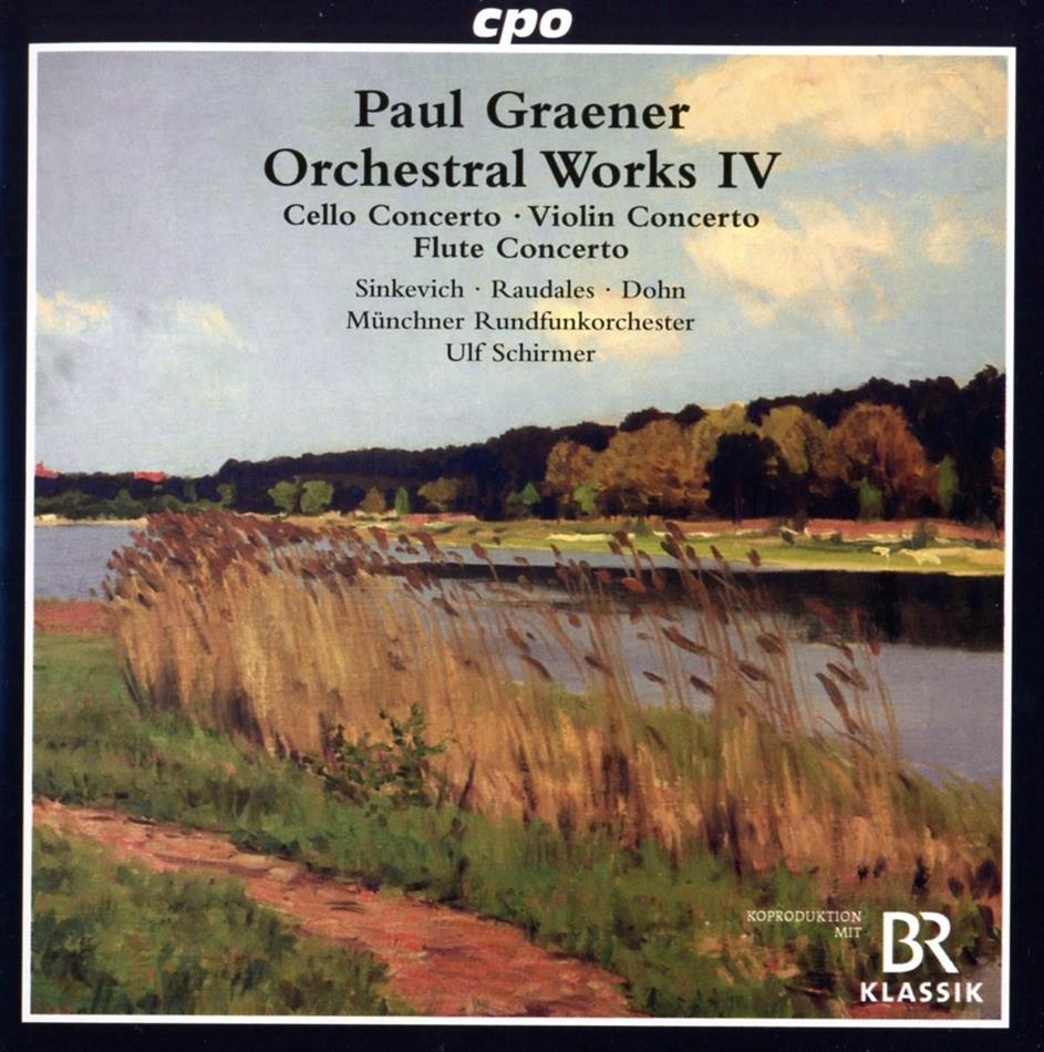 Ulf Schirmer, Paul Graener (1872-1944) & Münchner Rundfunkorchester - Cellokonzert op. 78 & Violinkonzert op. 104; Flötenkonzert op. 116